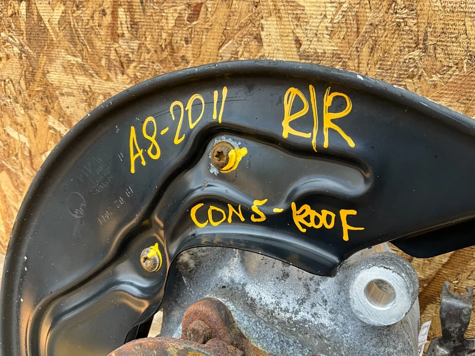 💎2011 - 2017 AUDI A8 QUATTRO TRASERO DERECHO LADO PASAJERO EJE NUDILLO BUJE OEM Foto 4 de 4