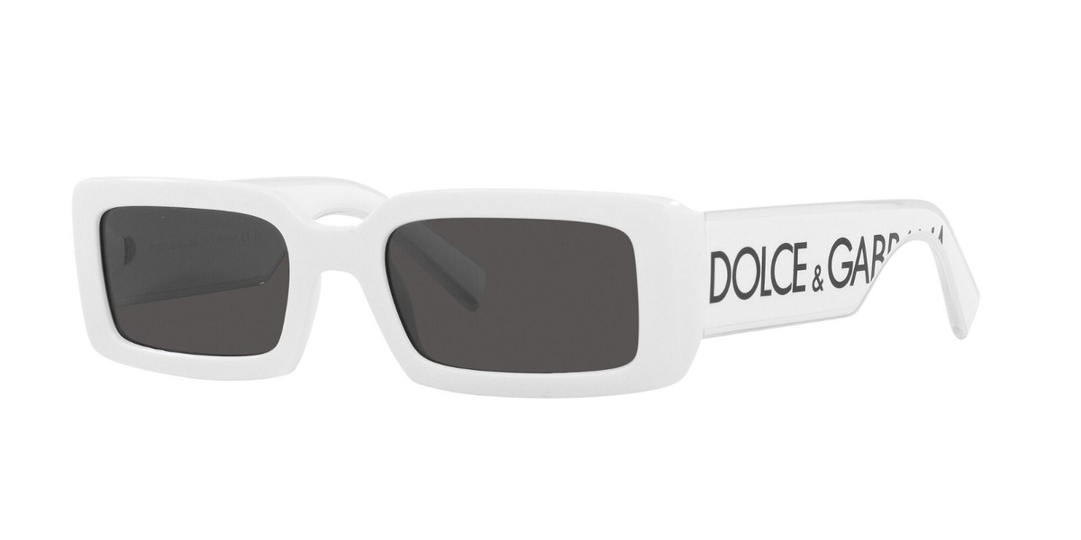 Dolce & Gabbana DG 6187 White/Dark Grey (3312/87) Sunglasses | eBay