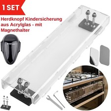 Verstellbare Herdknopf Abdeckung Leiste Kindersicherung mit Magnetbefestigung
