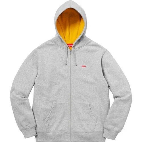 Sweat à capuche zippé Supreme Contrast gris bruyère XL