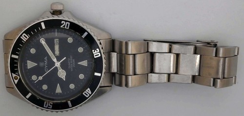 VTG CYMA QUARTZ Steel Divers Watch. Ref: 9111. Cal: ETA955422. For Service - Picture 9 of 10