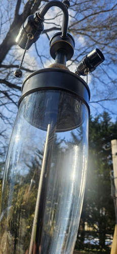 RARE Lite Source LSF-21415 One Light Lamp Bronze Glass Marble Base FREESHIPPING - Picture 13 of 23