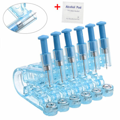 10/20PC Sterile Disposable Body Ear Piercing Gun Ear Piercer Tool Kit +Stain