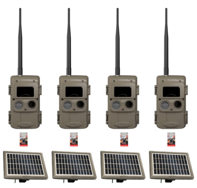Cuddeback Cuddelink 4 L Series Long Range IR Cameras Solar Power Banks SD Cards