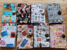 Nadelheft, Nadeletui, Nadelbuch, Nadeltasche f&uuml;r N&auml;hnadeln  Motiv N&auml;hutensilien