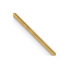 14K 16 inch .8mm Octagonal Snake Chain Necklace