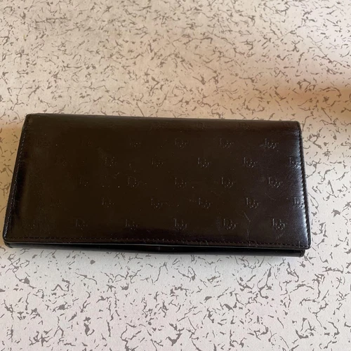Authentique portefeuille long Christian Dior motif logo femme mode du Japon