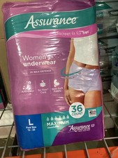 Assurance Womens Incontinence Postpartum Underwear L Maximum Absorbency 36 Count