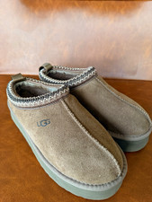 UGG Tasman Suede Slippers Women s Size 8 Brown Taupe Excellent Condition