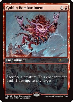 MTG  Goblin Bombardment (Store Championship) Full Art - Promo #045