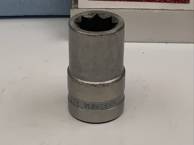 VLCHEK 3114,  7/16in.  1/2 Drive 8pt SAE Socket, USA 