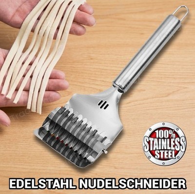 Nudelschneider Nudelroller Pasta Maker Teigroller Kräuterschneider Edelstahl