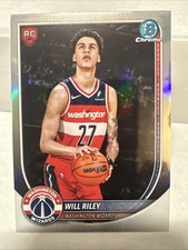 2025 Bowman Chrome Will Riley #BRR-21 RC Red Rookie Wizards Refractor