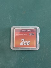 NEW - 2GB Transcend speed 133x compact flash memory card NIKON CANON Charity 