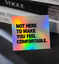 Hologramm Statement Sticker   Not here to mak...