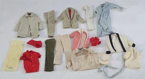 X-808 VINTAGE 1960'S MATTEL BARBIE KEN DOLL TAGGED CLOTHING