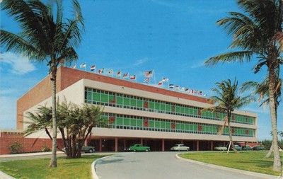 Vintage Dania Jai-Alai Fronton Postcard Florida 1969 Dexter Press