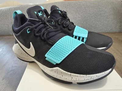Nike PG 1 EP Black Light Bone Aqua Paul George 878627 002 Size 10