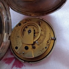 Gent's Antique JWM Bishop  Diamond Set Verge Pocket Watch - Spares