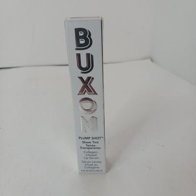 BUXOM Plump Shot Sheer Tint Collagen Infused Lip Serum Exposed 0.14 oz NIB