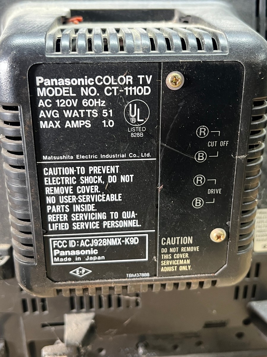 Panasonic Color Pilot CRT TV 10
