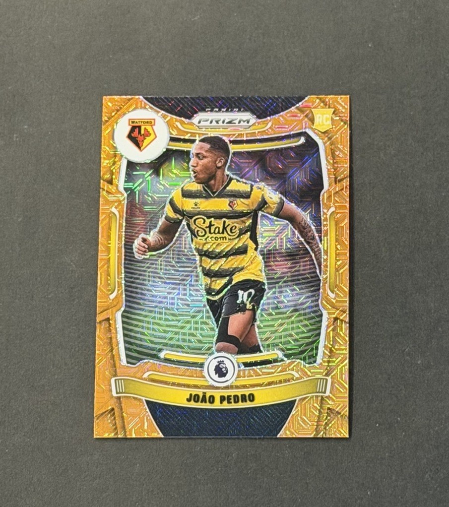 2021-22 Panini Prizm EPL #270 Joao Pedro Orange Mojo Prizm RC