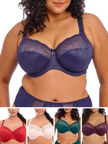 Elomi Morgan Bra Full Cup Side Support Banded Underwired Bras Plus Size Lingerie