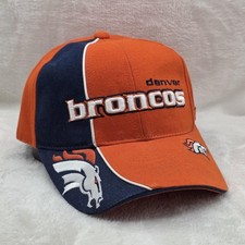 Denver Broncos Hat Cap Strap Back Mens One Size Orange Blue NFL Football Reebok