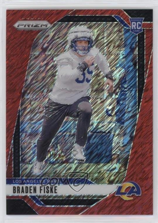2024 Panini Prizm Rookies Red Shimmer 31/35 Braden Fiske #310 Rookie RC 0xh3