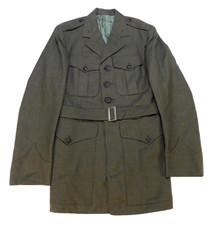 USMC Service Dress Coat 36 S Alpha Green Wool Serge Vintage US Marine A Uniform