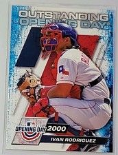 Ivan Rodriguez 2021 Topps Outstanding Opening Day Insert #OOD-1 Texas Rangers
