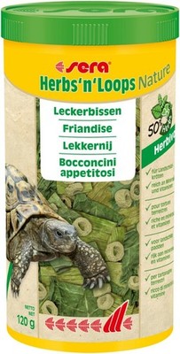 (8,98 EUR/l) sera Herbs'n'Loops Nature 1l - für herbivore Reptilien