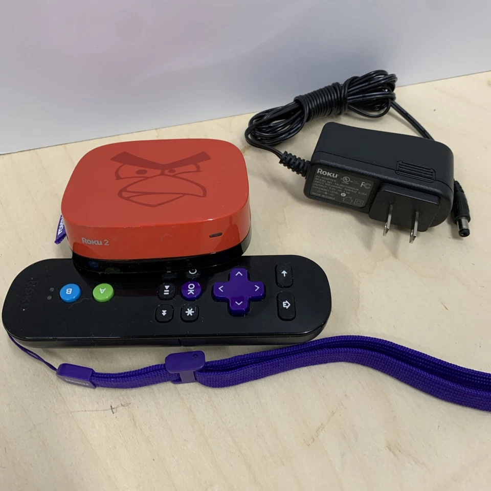 Roku 2 XS Angry Birds Edition - 3100X - Rojo para piezas/reparación Foto 2 de 4