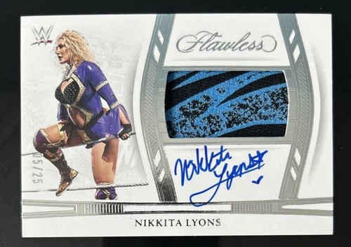 2024 Panini Flawless WWE NIKKITA LYONS Auto Patch /25 NXT