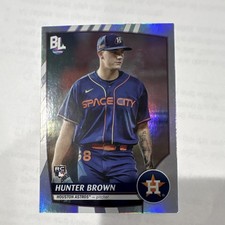 Topps 2023 Big League Uncommon Rainbow Foil Hunter Brown Rookie #213 Astros