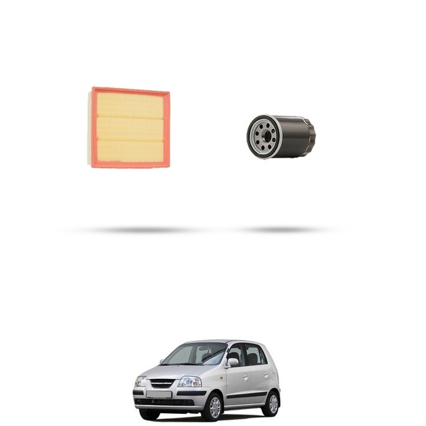 Hoffcar Set Service - 2 Filter FüR Hyundai Atos 1.1 LPG 46Kw Von 2000-image