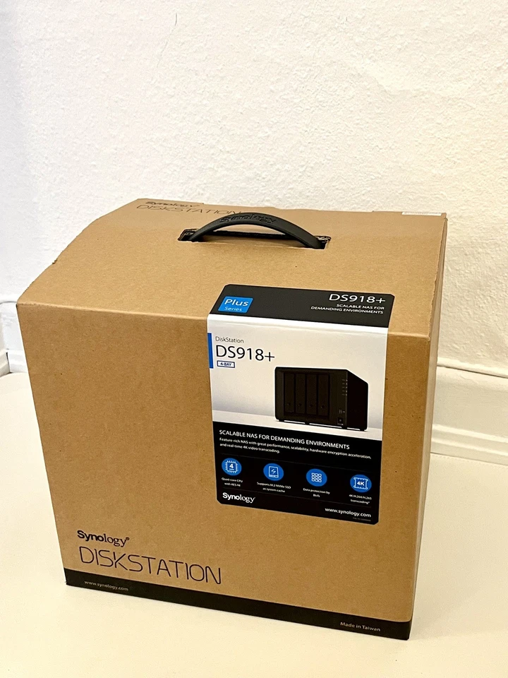 Synology DS918+ !! 16GB RAM !! inkl HDD WD Red (2x4TB 2x3TB) TOP ZUSTAND OVP