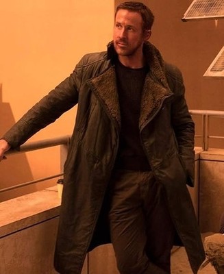 Ryan Gosling Blade Runner 2049 Vintage Men's Cotton Trench Coat