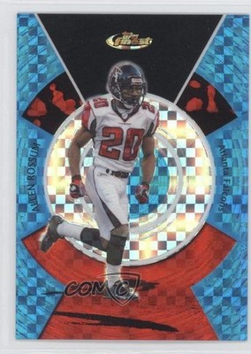 2005 Topps Finest Blue X-Fractor 62/150 Allen Rossum #40 1q6