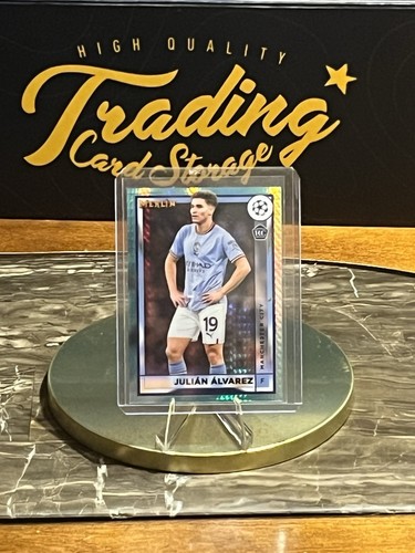 2022-23 Topps Chrome Merlin UEFA Julian Alvarez RC Aqua Prizm Refractor #94