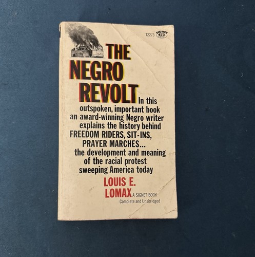 RARE! Vintage Signet Book The Negro Revolt by Louis E. Lomax 1st Printing! 1963