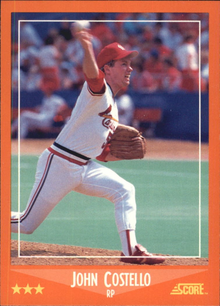 1988 Score Rookie/Traded #107T John Costello XRC - BB