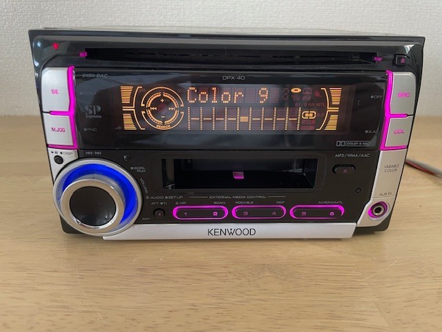 KENWOOD DPX-40 2DIN Car Audio CD Cassette Player Operation