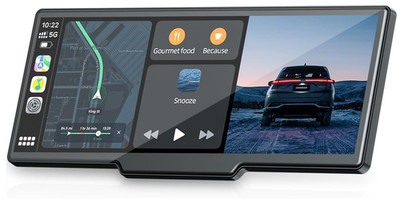 Pantalla CarPlay 9.26'' con cámaras 2.5K/1080P, GPS y manos libres. NEGRO