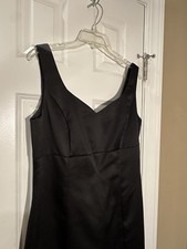 Women's Sleeveless Little Black Dress 13-14 After Dark P/P 18.5 Length 39