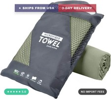 Microfiber Towel Perfect Travel Gym Camping Towel. Quick Dry - Super Absorbe