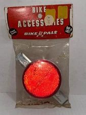 NOS Vintage Bike Pals Red 3" Bicycle Reflector by Dorcy Industries