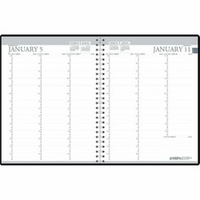 House of Doolittle Black Professional Weekly Planner hod-27202 hod27202