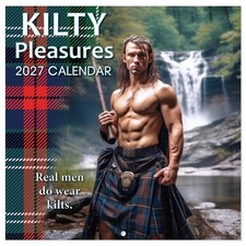 2027 Calendar - 2027 Funny Calendar, 12" x 24" Open Black 2