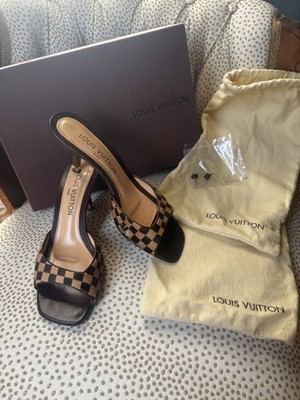 Louis Vuitton Damier Sauvage Tigre Calf/Pony Hair Mule Authentic